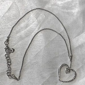 Brighton Double Heart Necklace with Diamond Accent